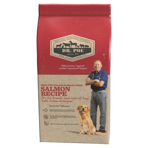 Dr. Pol Healthy Balance Limited Ingredient Grain-Free Salmon Recipe Adult Dry Dog Food for All Breeds, Ages and Sizes of Dogs, 4 lb. Bag Dr. Pol Healthy Balance Limited Ingredient Grain-Free Salmon Recipe Adult Dry Dog Food for All Breeds, Ages and Sizes of Dogs, 4 lb. Bag